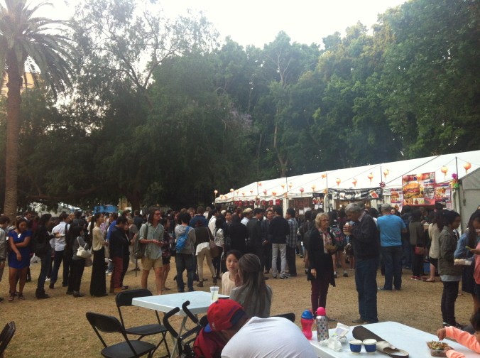 Lines for the ramen burger were looong