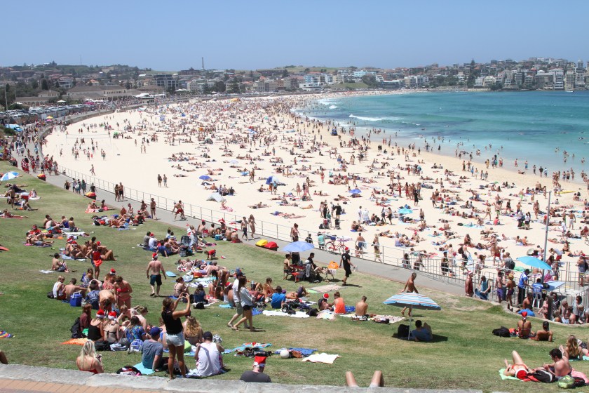 I was very impressed with all the Santa hats in 30C weather